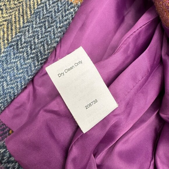CAbi Women's Wool Blend Plaid Multicolor #927 Happy Blazer, Size 6 - Picture 6 of 9